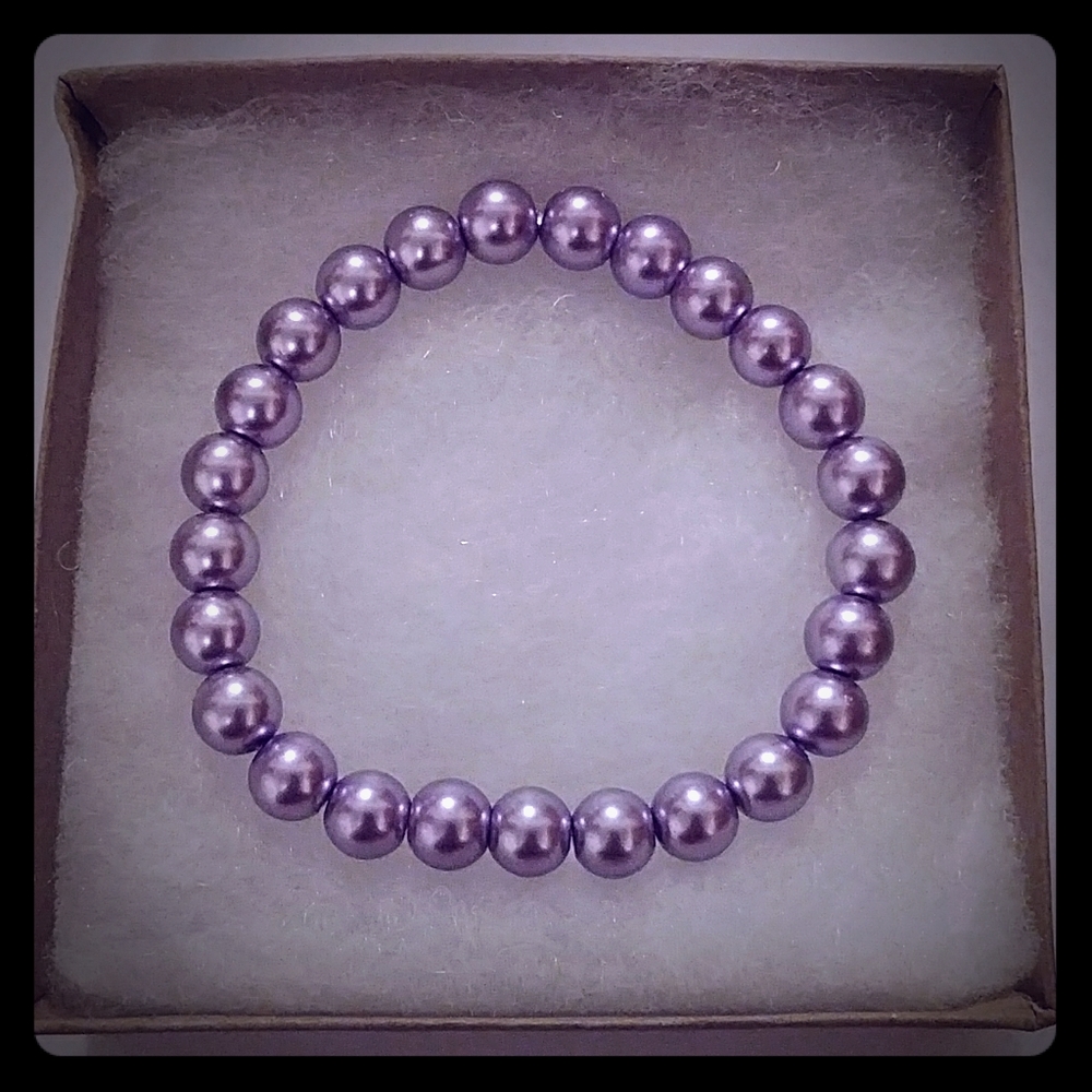 Lilac Pearl Bracelet